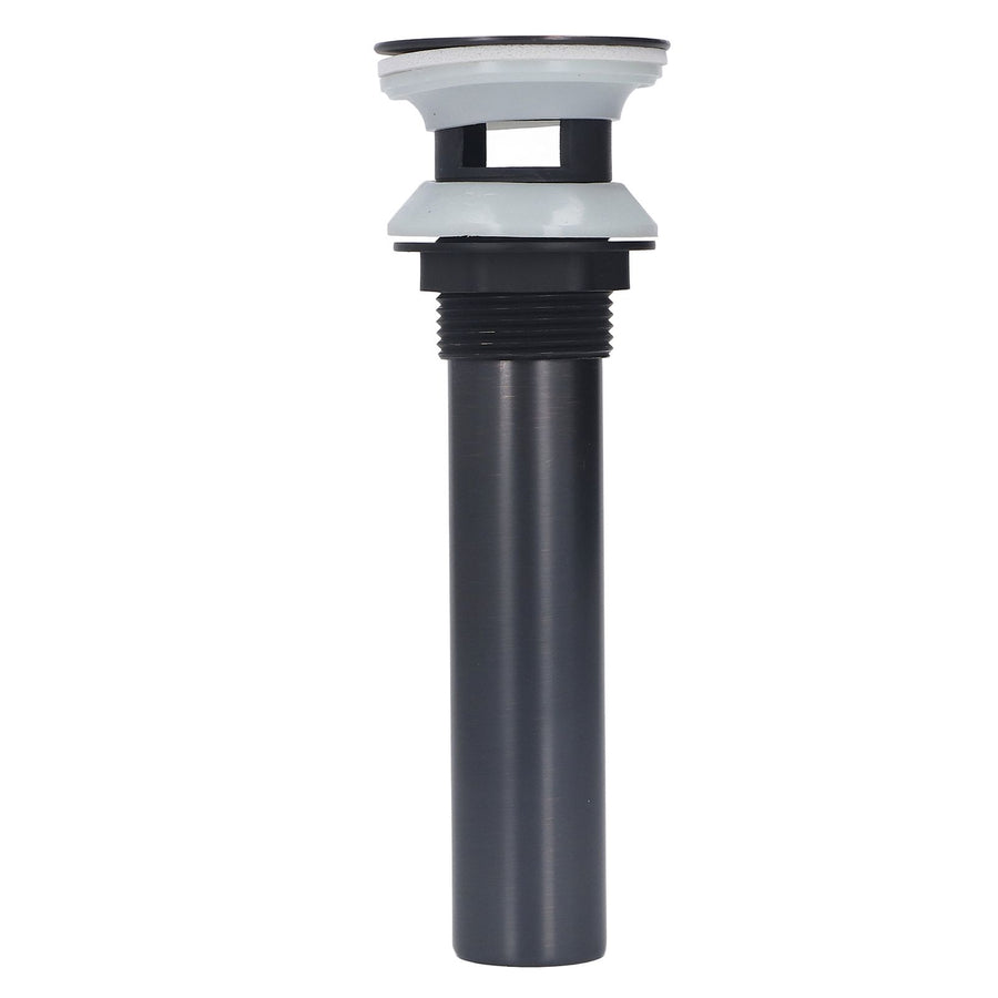 Black stainless steel press bounce basin drain waste stopper