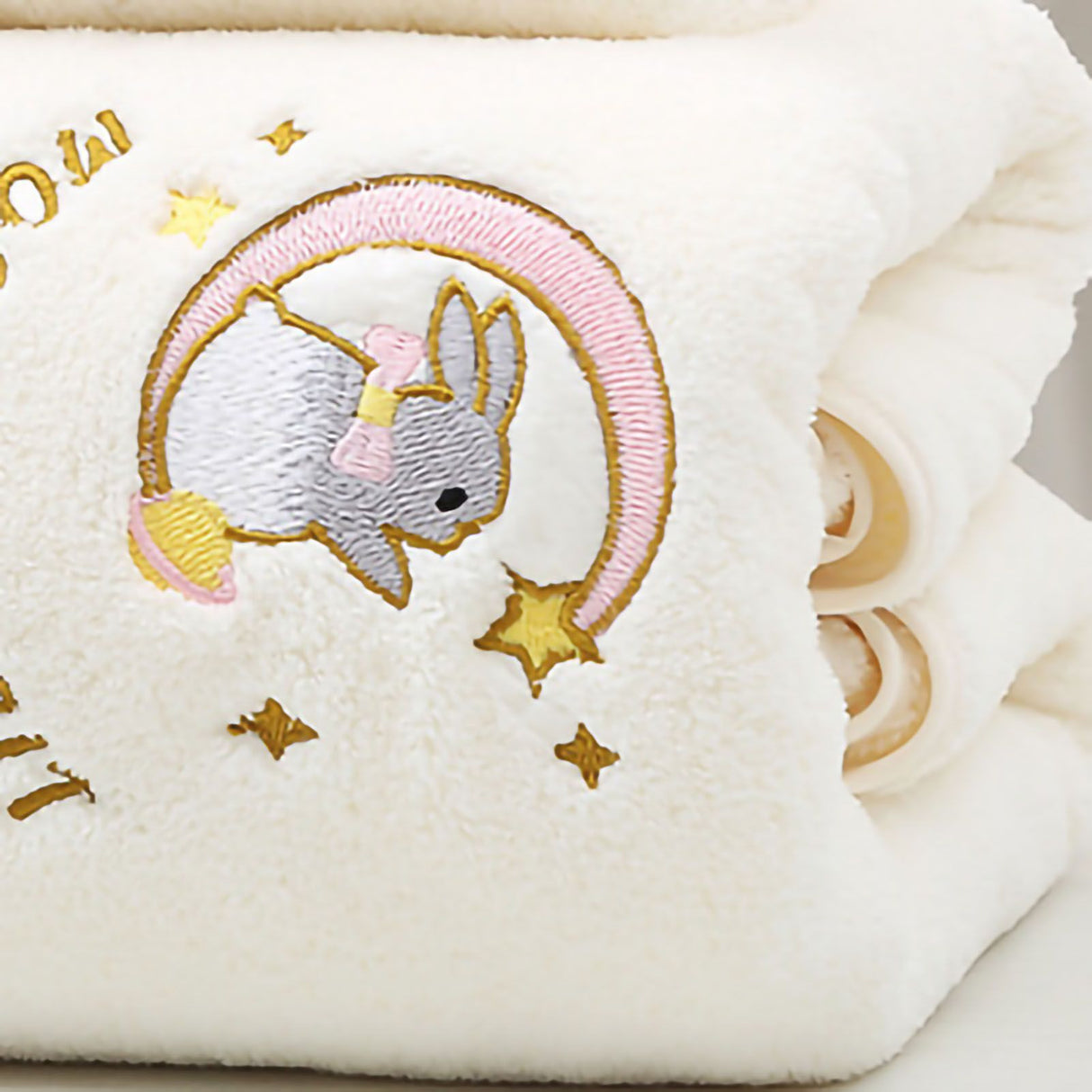 Bath Towel Coral Fleece Water Absorption Soft Thicken Shower Towel for Home Beach Beige 34x76