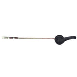 Side Mount Toilet Handle Zinc Alloy Black Toilet Flush Handle Replacement for Home Bathroom