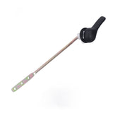 Side Mount Toilet Handle Zinc Alloy Black Toilet Flush Handle Replacement for Home Bathroom