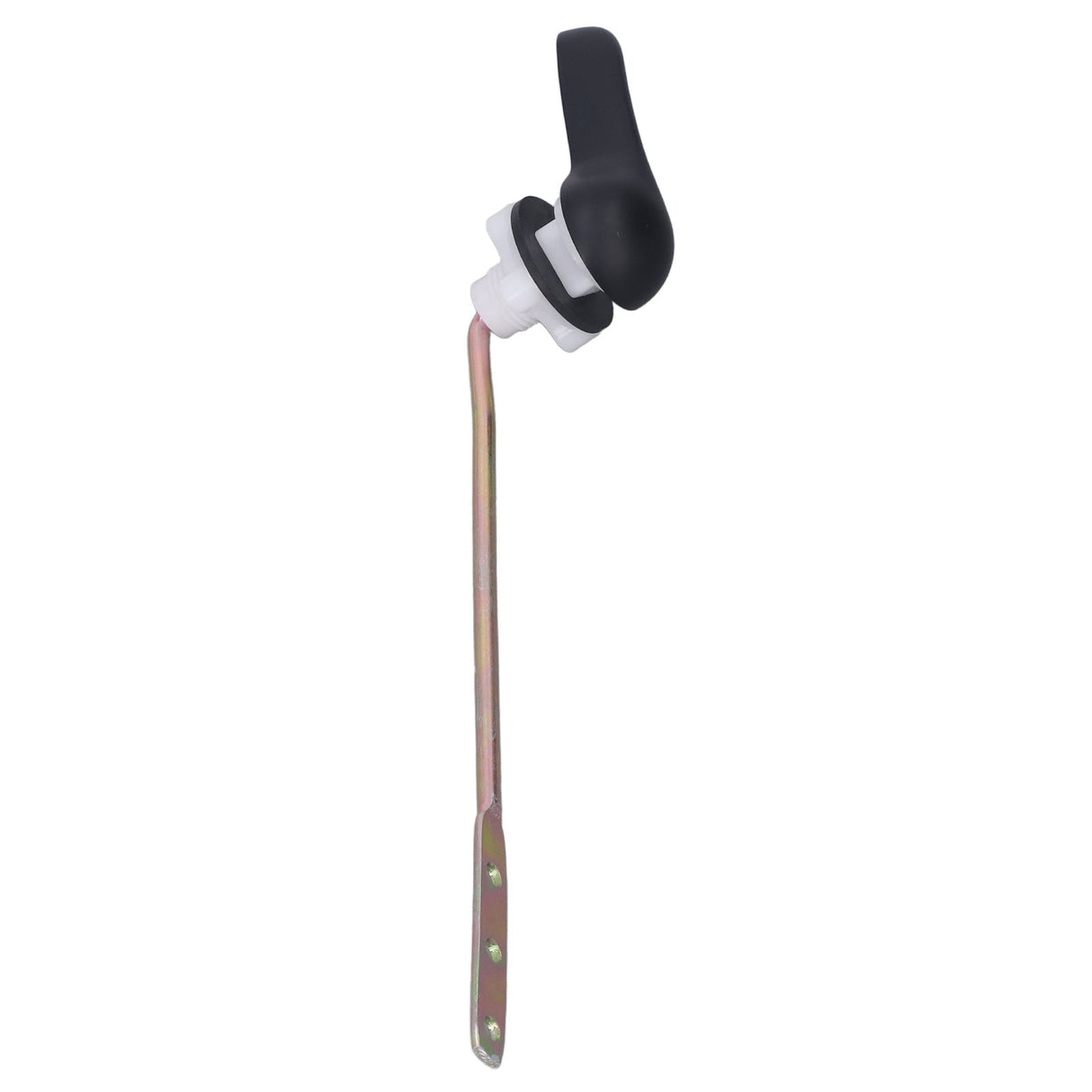 Side Mount Toilet Handle Zinc Alloy Black Toilet Flush Handle Replacement for Home Bathroom