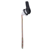 Side Mount Toilet Handle Zinc Alloy Black Toilet Flush Handle Replacement for Home Bathroom