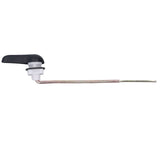 Side Mount Toilet Handle Zinc Alloy Black Toilet Flush Handle Replacement for Home Bathroom - Close-Up Angle