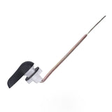 Side Mount Toilet Handle Zinc Alloy Black Toilet Flush Handle Replacement for Home Bathroom - Low Angle