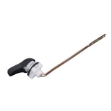 Side Mount Toilet Handle Zinc Alloy Black Toilet Flush Handle Replacement for Home Bathroom - Extra Image