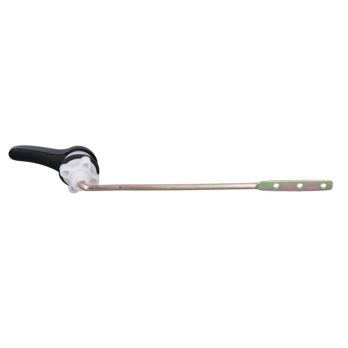 Side Mount Toilet Handle Zinc Alloy Black Toilet Flush Handle Replacement for Home Bathroom