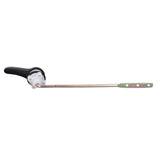 Side Mount Toilet Handle Zinc Alloy Black Toilet Flush Handle Replacement for Home Bathroom