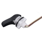 Side Mount Toilet Handle Zinc Alloy Black Toilet Flush Handle Replacement for Home Bathroom - Extra Image
