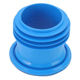Toilet Sealing Ring Odor Resistant Leakproof Multifunctional Rubber Toilet Gasket Ring Blue - Rear View