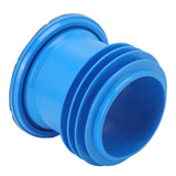 Toilet Sealing Ring Odor Resistant Leakproof Multifunctional Rubber Toilet Gasket Ring Blue - Close-Up Angle