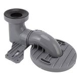 Toilet Shifter Thickened PP Corrosion Resistance Rubber Sealing Ring Siphon Toilet Sewage Pipe Shifter - Top-Down View