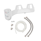 Toilet Bidet Double Knob Movable Nozzle Non Electric Self Cleaning Bidet Attachment for Home Bathroom