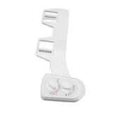 Toilet Bidet Double Knob Movable Nozzle Non Electric Self Cleaning Bidet Attachment for Home Bathroom - Top-Down View