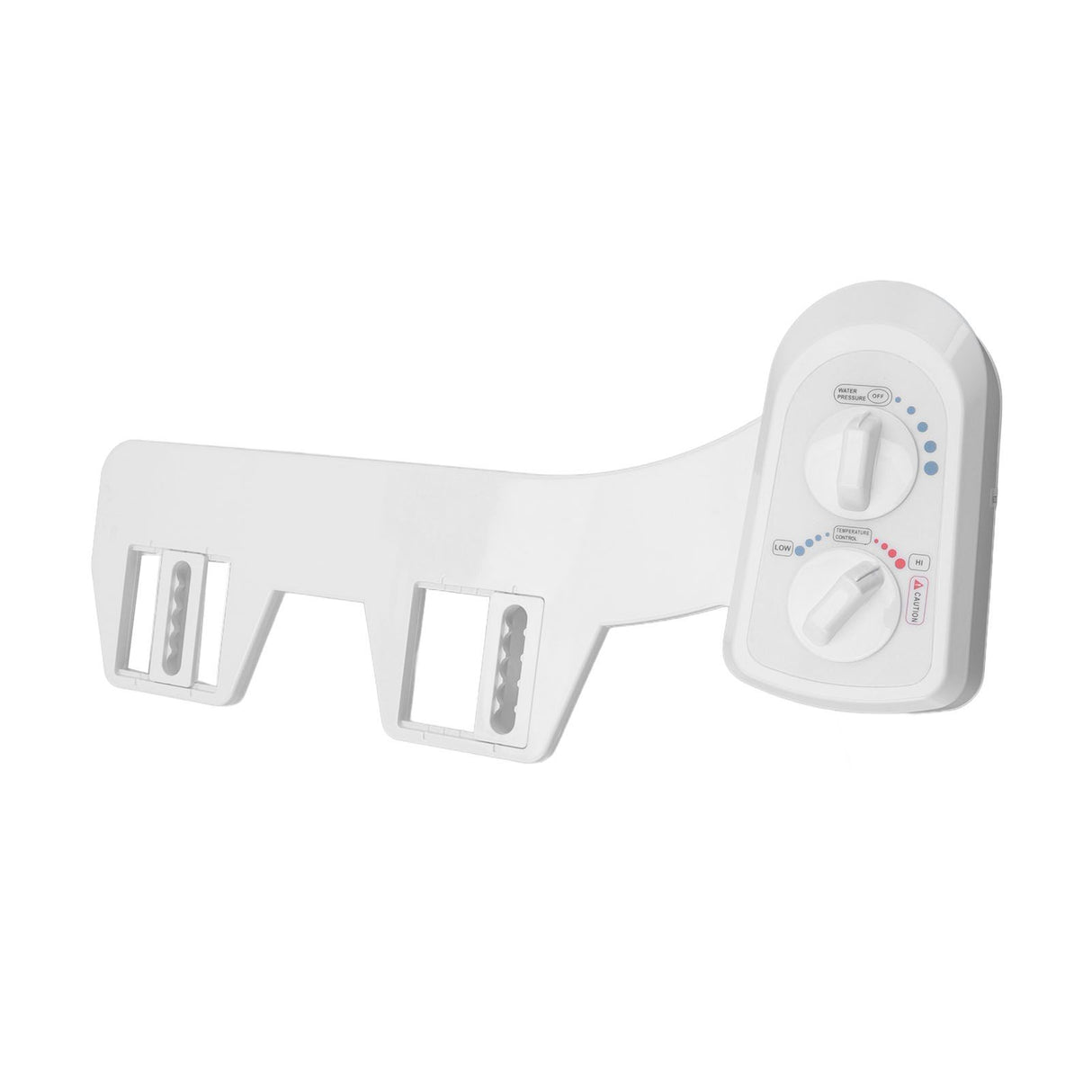 Toilet Bidet Double Knob Movable Nozzle Non Electric Self Cleaning Bidet Attachment for Home Bathroom