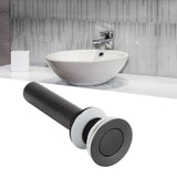 Bathroom Sink Drain Without Overflow Vessel Sink Lavatory Vanity Push Type Drain Stopper