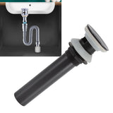 Bathroom Basin Sink Drain Brass Stainless Steel Pop Up Draining Stopper Kitchen Accessories With Overflow Hole