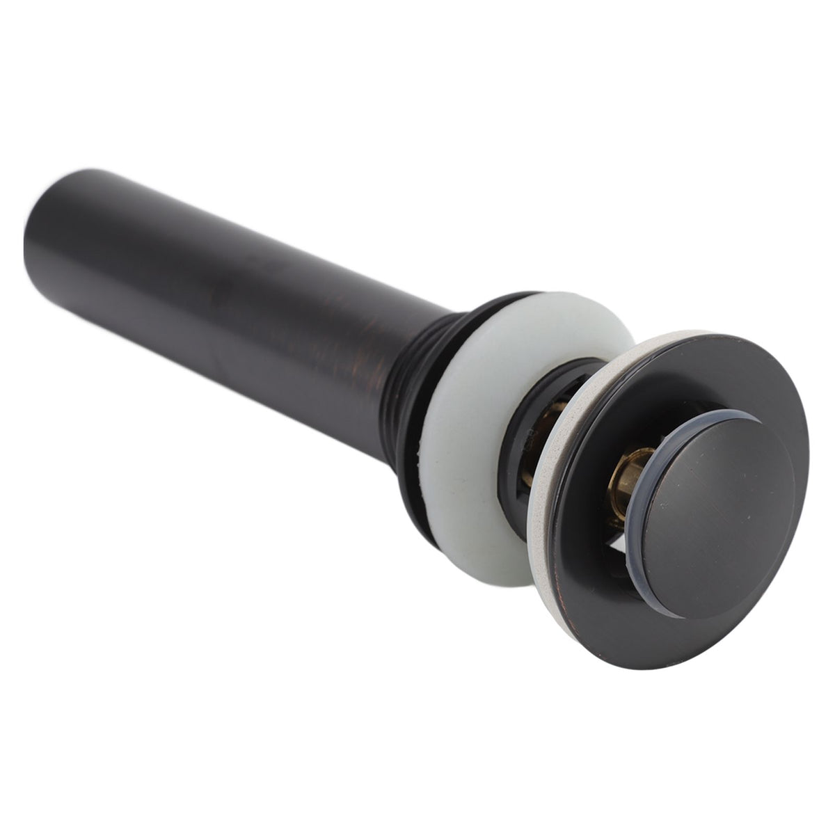 Bathroom Basin Sink Drain Brass Stainless Steel Pop Up Draining Stopper Kitchen Accessories With Overflow Hole