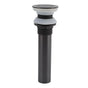 Bathroom Basin Sink Drain Brass Stainless Steel Pop Up Draining Stopper Kitchen Accessories Without Overflow Hole