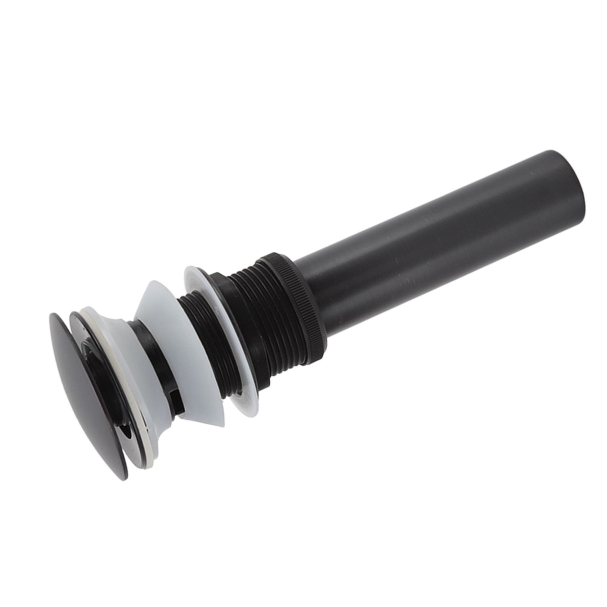 Bathroom Basin Sink Popping Up Drainer Lavatory Odor Resistant Sink Waste Drainer Black with Basket With Overflow Hole
