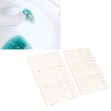 12Pcs Disposable Toilet Brush Replacement Refills for 3061 Toilet Scrubber Wand Refills Supplies Lemon