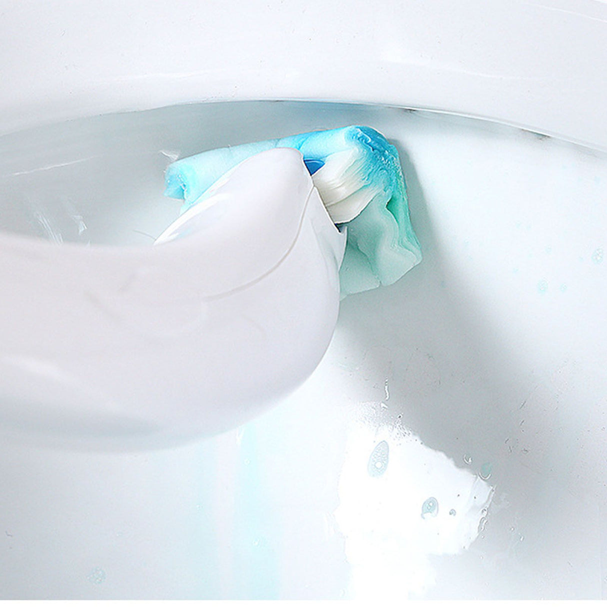 Toilet Brush Household Disposable with Cleaner Filter No Dead Ends Comes for Bathroom Toilet Cleaning System
