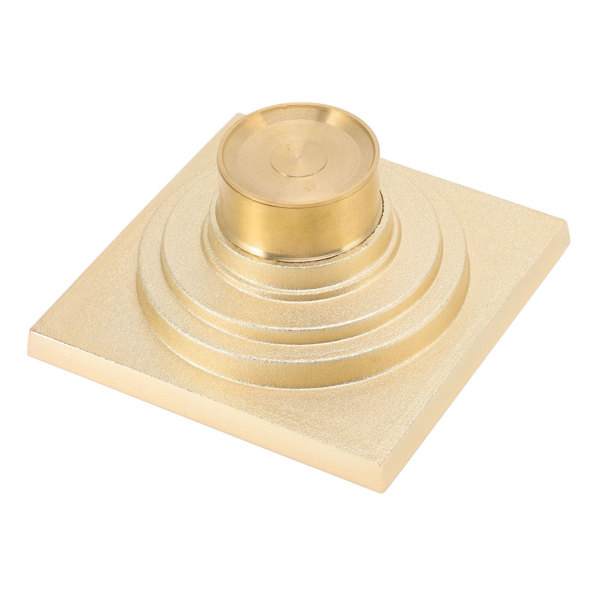 Floor Drain Shallow Water Quadrate Copper Stainless Steel Odor Proof Insect Proof for Bathroom Kitcheng Golden Color
