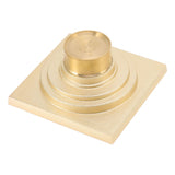 Floor Drain Shallow Water Quadrate Copper Stainless Steel Odor Proof Insect Proof for Bathroom Kitcheng Golden Color - Extra Image