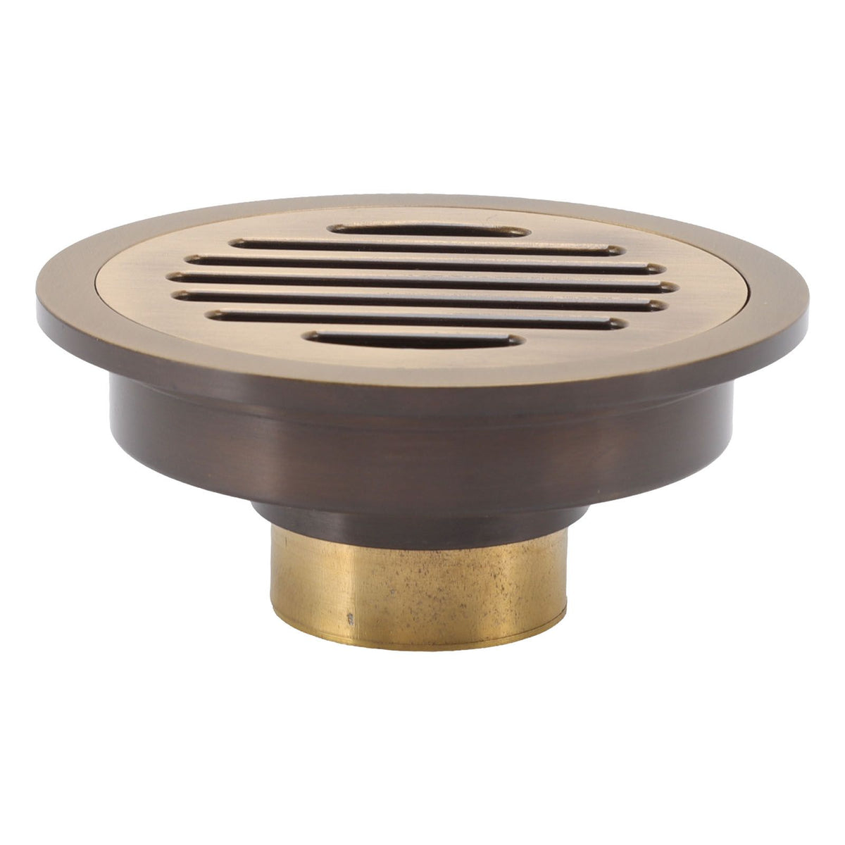 Round Shower Drain Vintage Style Robust Wearproof Sturdy Circle Floor Drain for Bathroom Garage