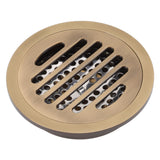 Round Shower Drain Vintage Style Robust Wearproof Sturdy Circle Floor Drain for Bathroom Garage