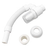 Basin Drain Pipe 90 Degree Wash Basin Sink Drainer Hose White Flexible Anti Odor Drain Pipe for Kitchen Bathroom - Front View