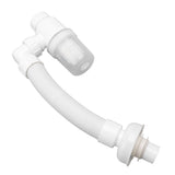 Basin Drain Pipe 90 Degree Wash Basin Sink Drainer Hose White Flexible Anti Odor Drain Pipe for Kitchen Bathroom