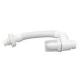Basin Drain Pipe 90 Degree Wash Basin Sink Drainer Hose White Flexible Anti Odor Drain Pipe for Kitchen Bathroom