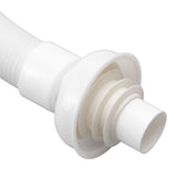 Basin Drain Pipe 90 Degree Wash Basin Sink Drainer Hose White Flexible Anti Odor Drain Pipe for Kitchen Bathroom - Extra Image