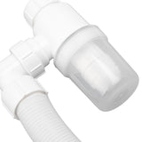 Basin Drain Pipe 90 Degree Wash Basin Sink Drainer Hose White Flexible Anti Odor Drain Pipe for Kitchen Bathroom - Extra Image