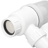 Basin Drain Pipe 90 Degree Wash Basin Sink Drainer Hose White Flexible Anti Odor Drain Pipe for Kitchen Bathroom
