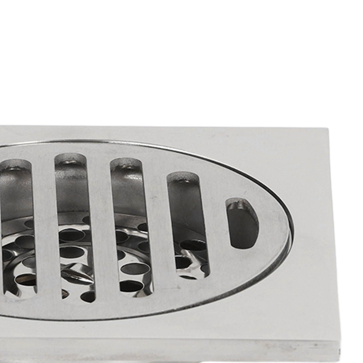Squared Floor Drain Electroplating Metal High Flow Shower Floor Drain with Cover for Bathroom