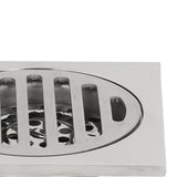 Squared Floor Drain Electroplating Metal High Flow Shower Floor Drain with Cover for Bathroom