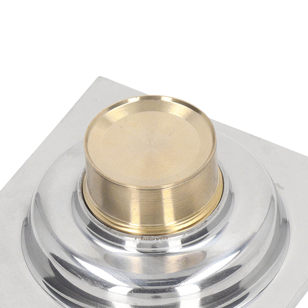 Squared Floor Drain Electroplating Metal High Flow Shower Floor Drain with Cover for Bathroom