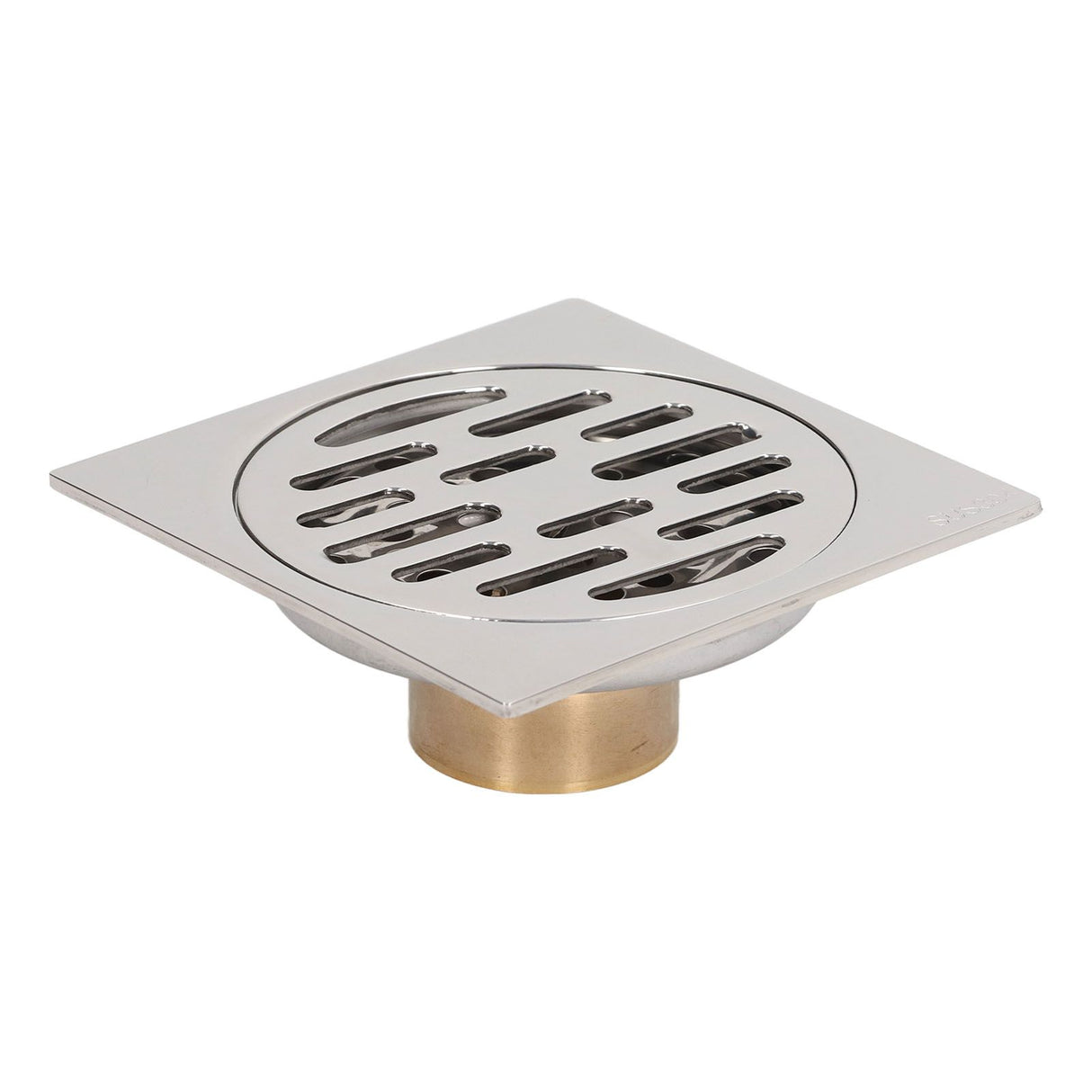 4 Inch Square Floor Drain Odor Proof Insect Proof Shallow Floor Drain with Pure Copper Core for Bathroom Kitchen Balcony Plating Shallow Water