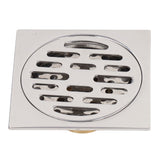 4 Inch Square Floor Drain Odor Proof Insect Proof Shallow Floor Drain with Pure Copper Core for Bathroom Kitchen Balcony Plating Shallow Water