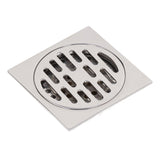 4 Inch Square Floor Drain Odor Proof Insect Proof Shallow Floor Drain with Pure Copper Core for Bathroom Kitchen Balcony Plating Shallow Water