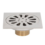 Deodorant Floor Drain Electroplating Copper Stainless Steel Insect Prevention Fast Drainage for Bathroom Washing Machine