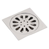 Deodorant Floor Drain Electroplating Copper Stainless Steel Insect Prevention Fast Drainage for Bathroom Washing Machine - Low Angle