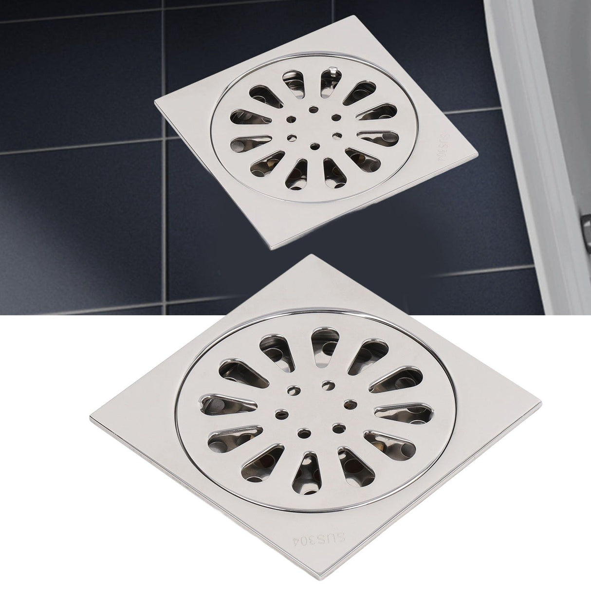 Deodorant Floor Drain Electroplating Copper Stainless Steel Insect Prevention Fast Drainage for Bathroom Washing Machine