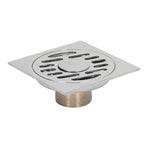Shower Grates Electroplating Square Odor and Insect Repellent Lengthen Large Displacement Floor Drain for Bathroom Balcony S