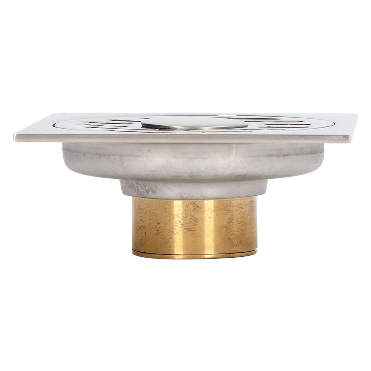 Shower Grates Electroplating Square Odor and Insect Repellent Lengthen Large Displacement Floor Drain for Bathroom Balcony S