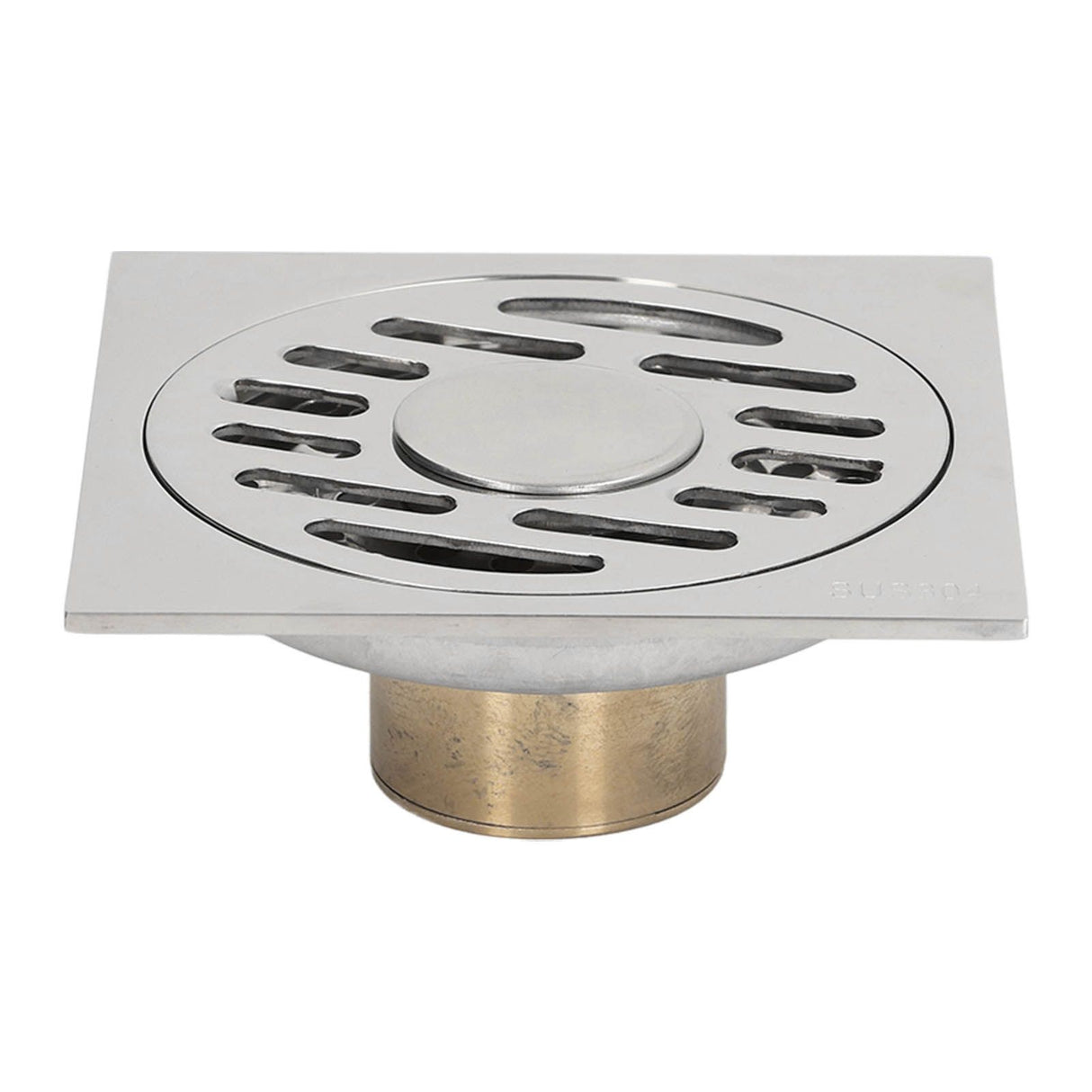 Shower Grates Electroplating Square Odor and Insect Repellent Lengthen Large Displacement Floor Drain for Bathroom Balcony S