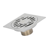 Shower Grates Electroplating Square Odor and Insect Repellent Lengthen Large Displacement Floor Drain for Bathroom Balcony S
