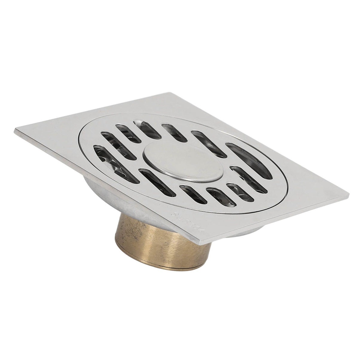 Shower Grates Electroplating Square Odor and Insect Repellent Lengthen Large Displacement Floor Drain for Bathroom Balcony S