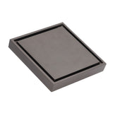 Shallow Water Floor Drain Copper Stainless Steel Odorless Insect Proof Fast Drainage for Bathroom Kitchen Gray